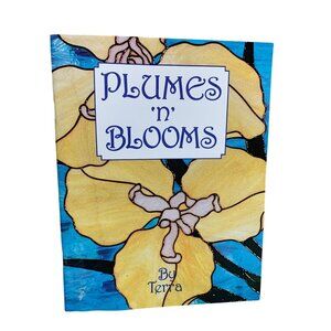 Plumes 'N' Blooms Stained Glass Book By Terra